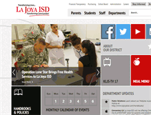 Tablet Screenshot of lajoyaisd.com